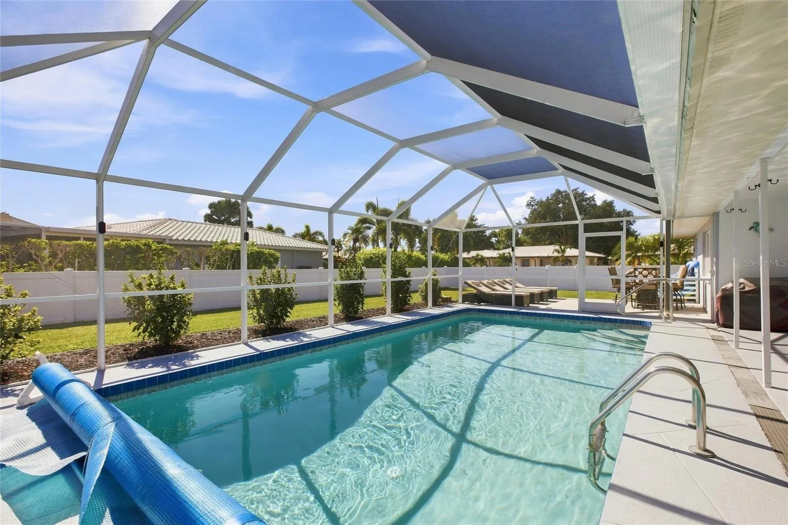 Screened lanai with gas heated pool