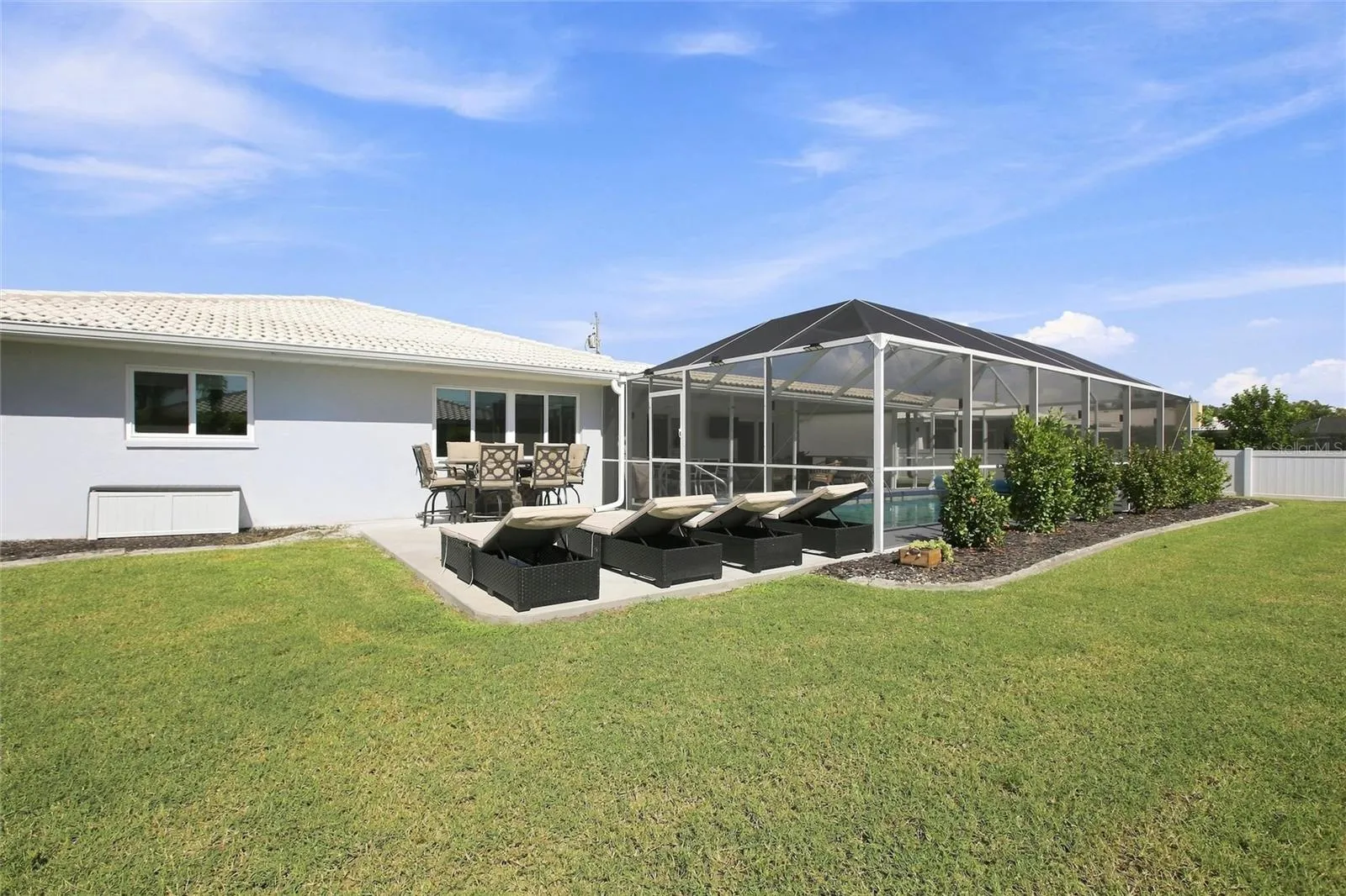 Rear of home
