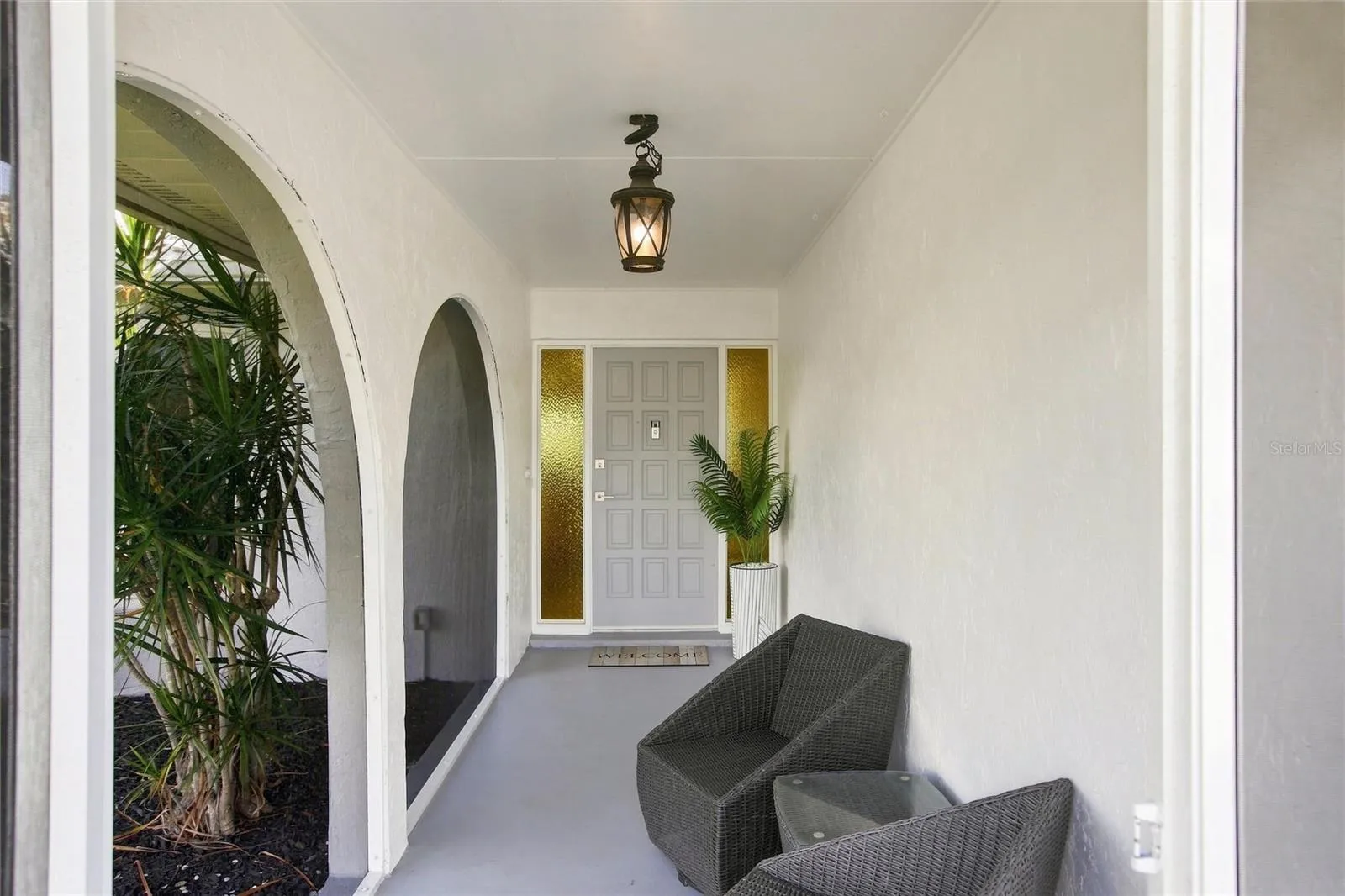 Screened front porch