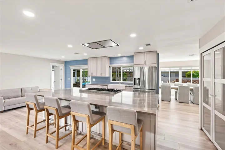 Kitchen, pantry, view into dining room