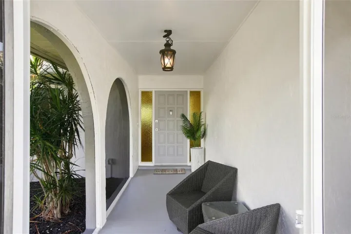 Screened front porch