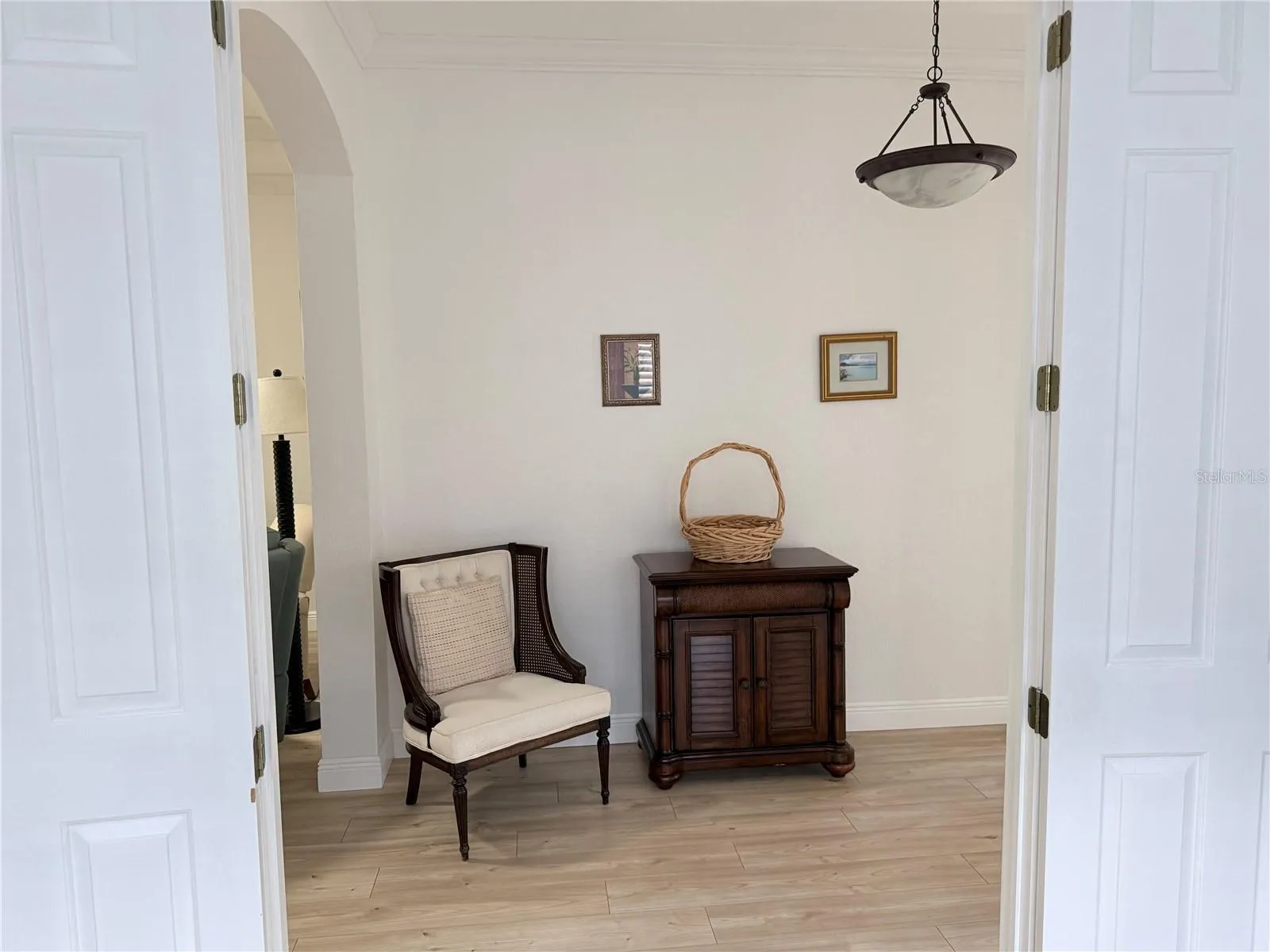 Looking out of the Den into the hall