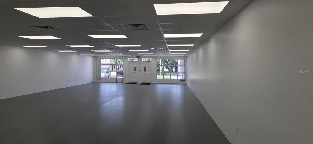 View from the back, looking to the Entrance.
