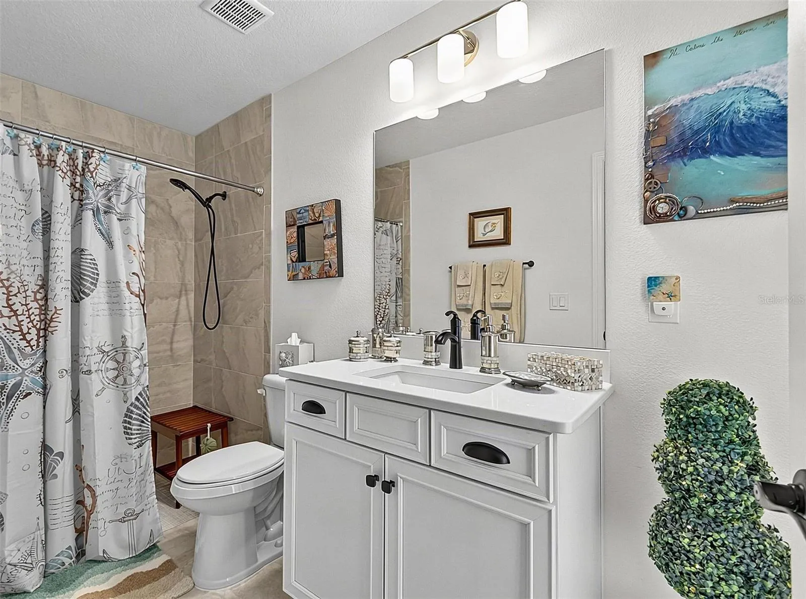 On suite bathroom with walk in shower