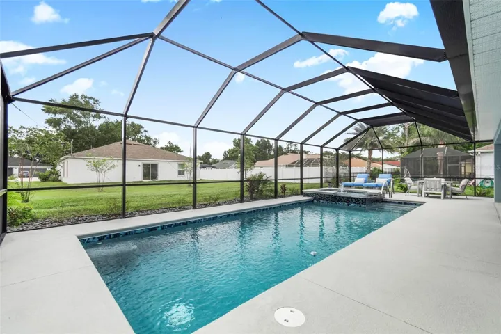 Swim year round in this heated pool