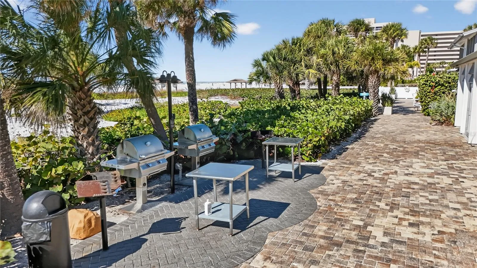one of many BBQ areas