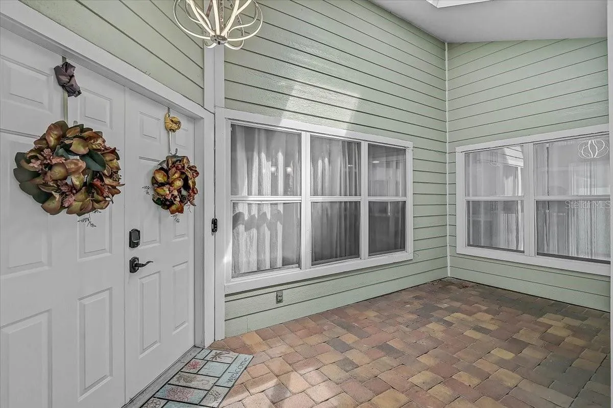 Covered Patio Outside Front Door 19' x 8'