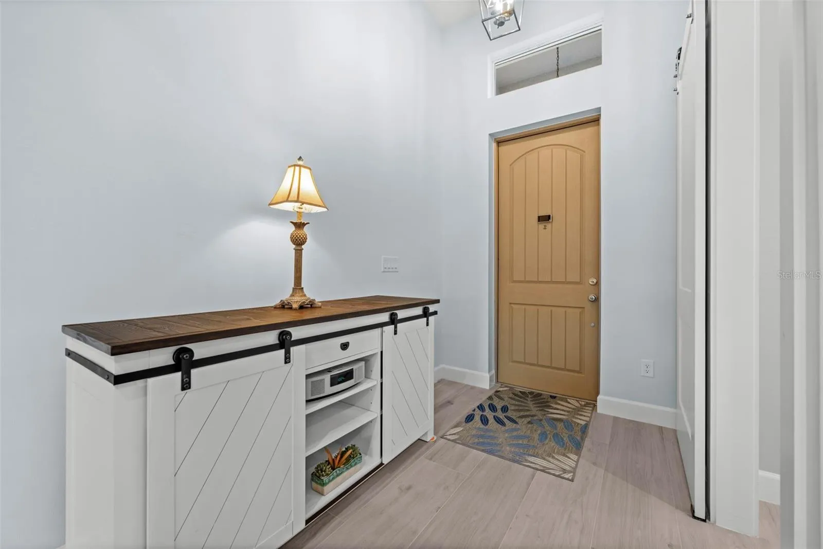 A warm welcome as you entered this custom built gem.