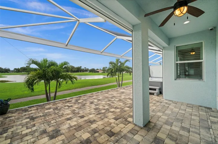 Make this a secluded sitting area for Primary Suite No. 2. Under cover? Yes.