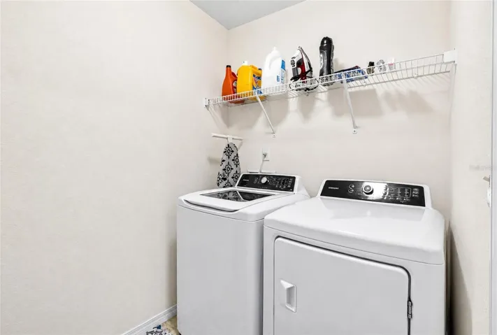 Laundry Room/Included washer and dryer
