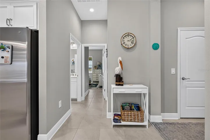 hall wall to second bedroom