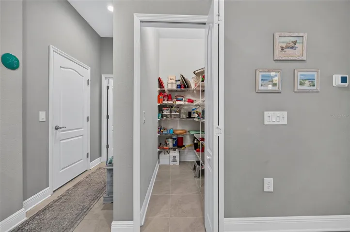 walk in pantry in kitchen