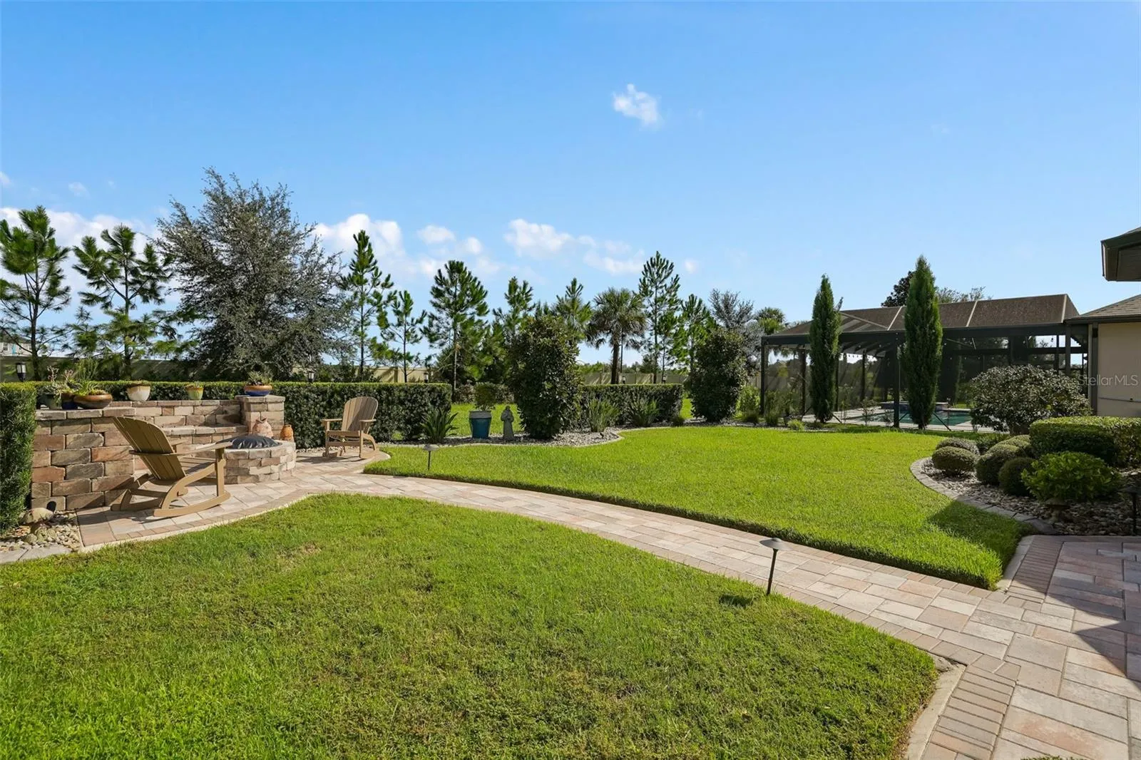A beautiful rear yard.