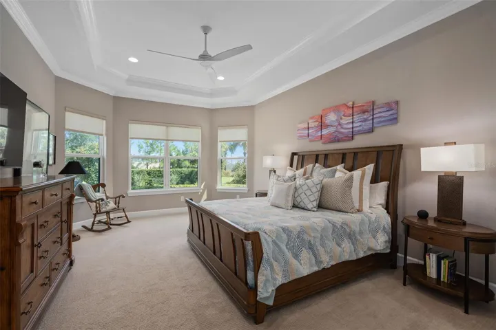 Primary bedroom suite with a Bay Window option offers plenty of natural light.