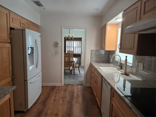 kitchen from bedroom hallway