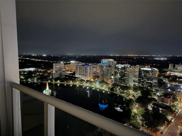 Night view from balcony