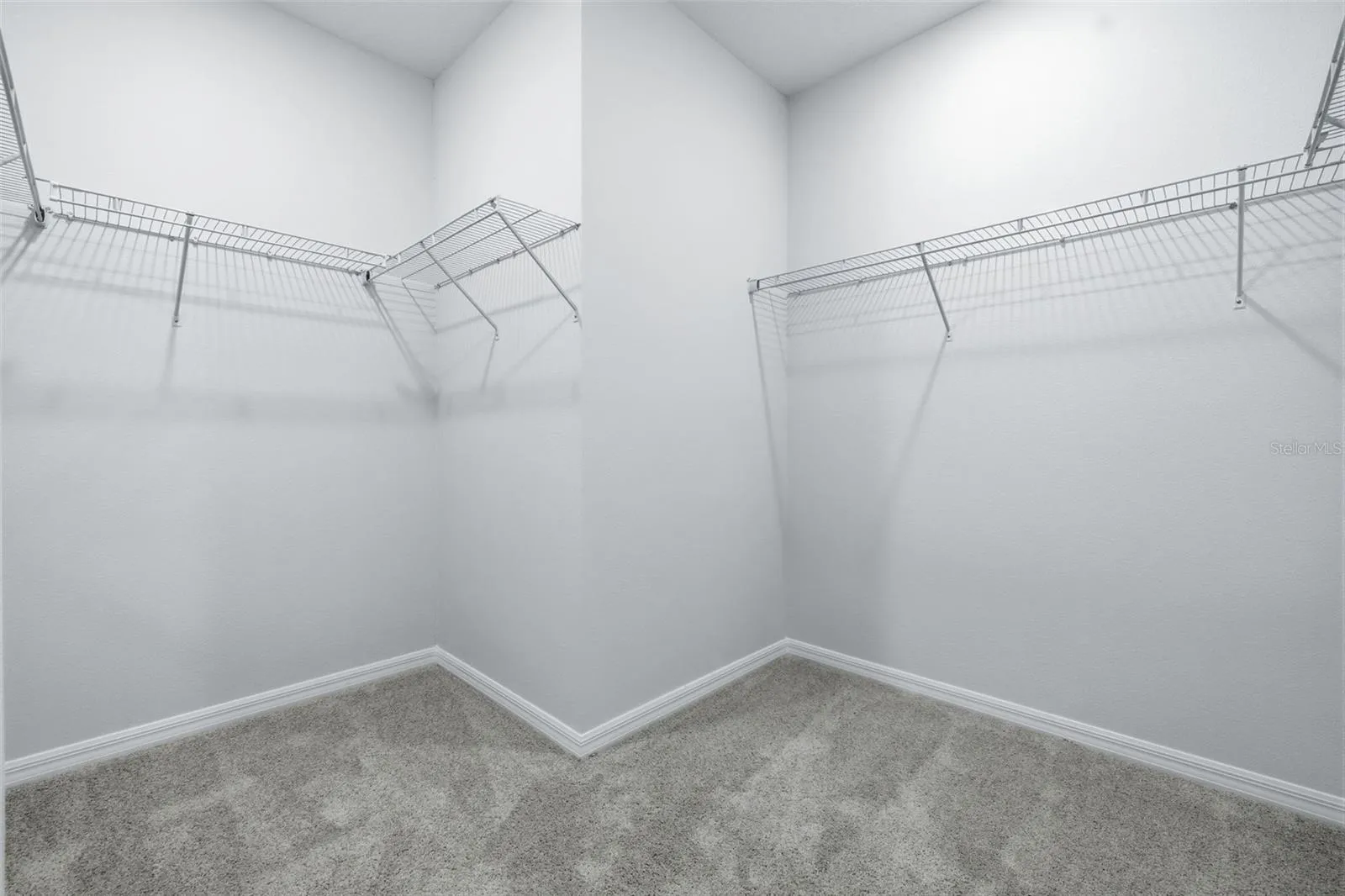 Primary bedroom closet - model home