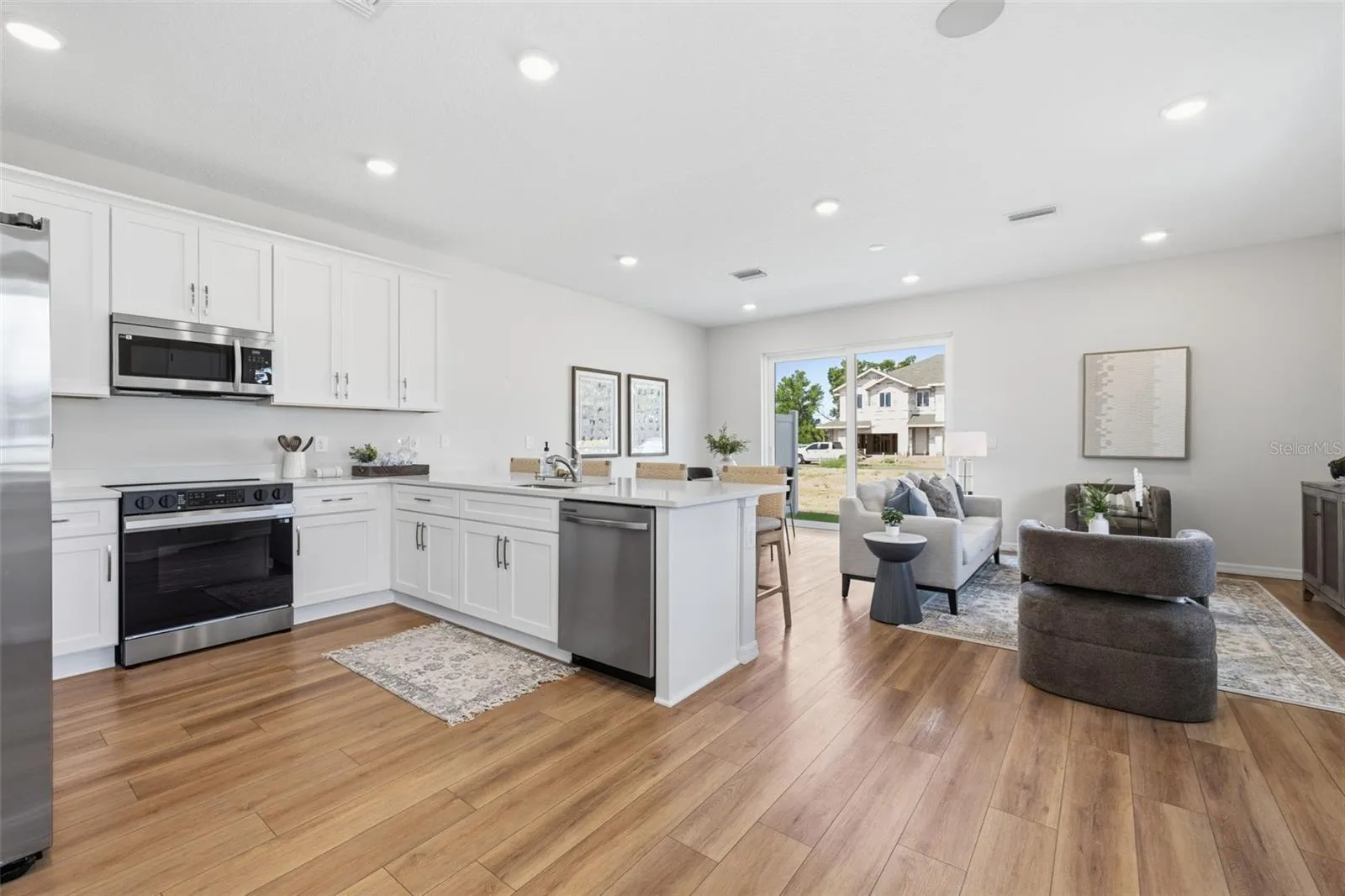 Great room/kitchen - model home
