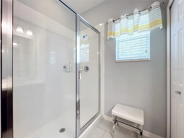 Spacious shower
