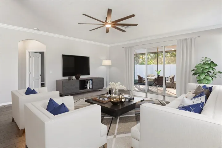 Virtually Staged-Family room