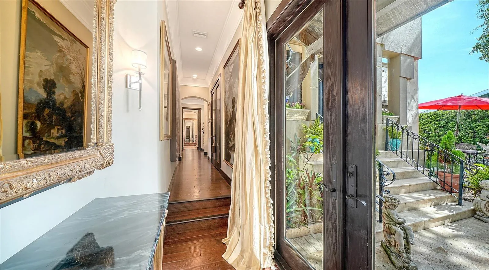 Home's side entrance