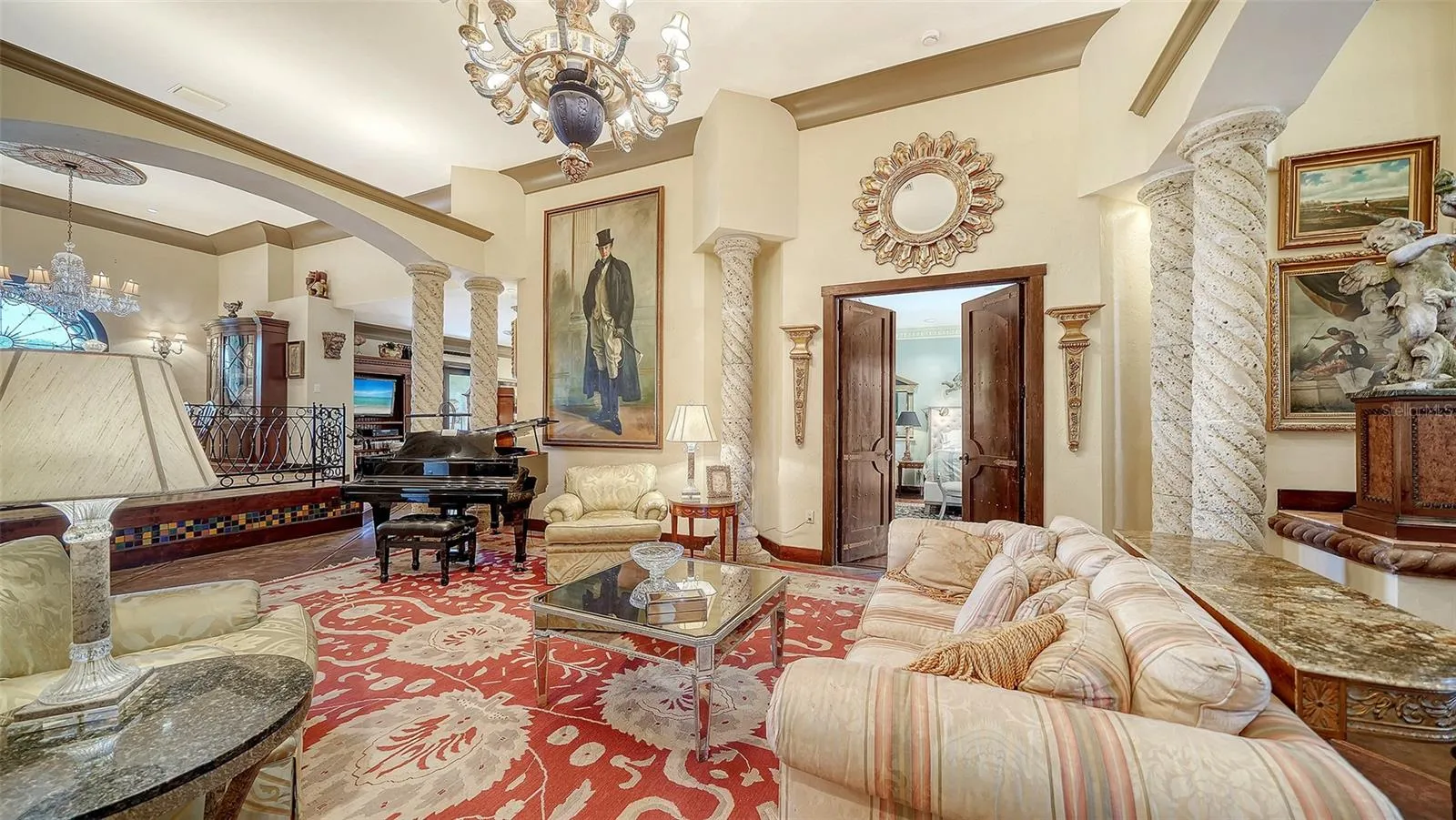 Beautifully Detailed Living Room