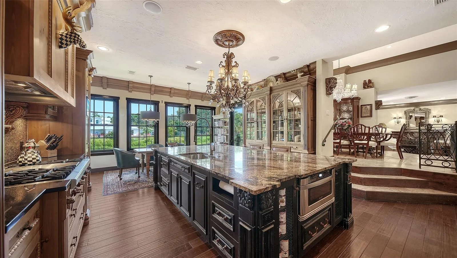 Expansive Kitchen with Oversized Island