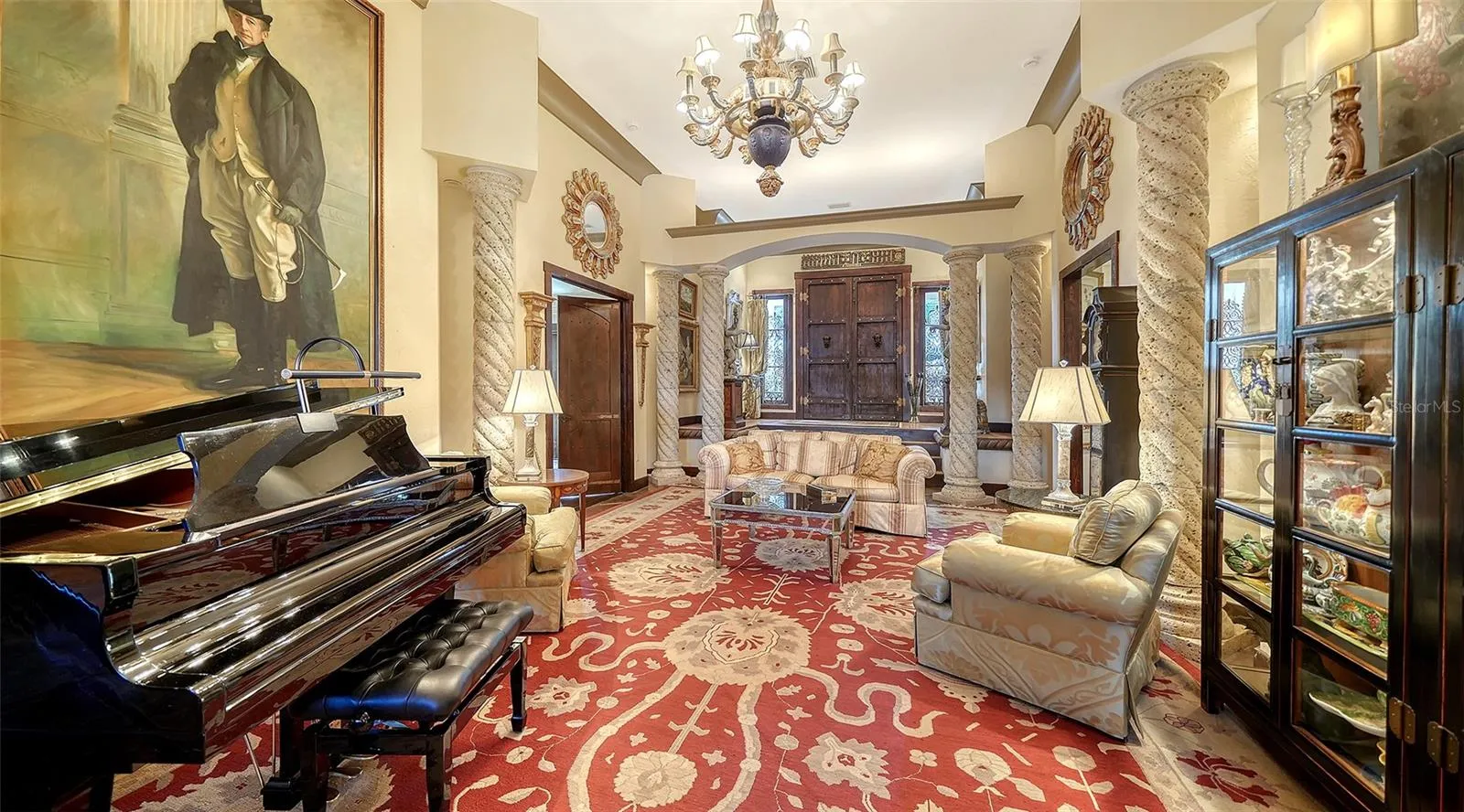 Elegant Living Room with Room for a Grand Piano