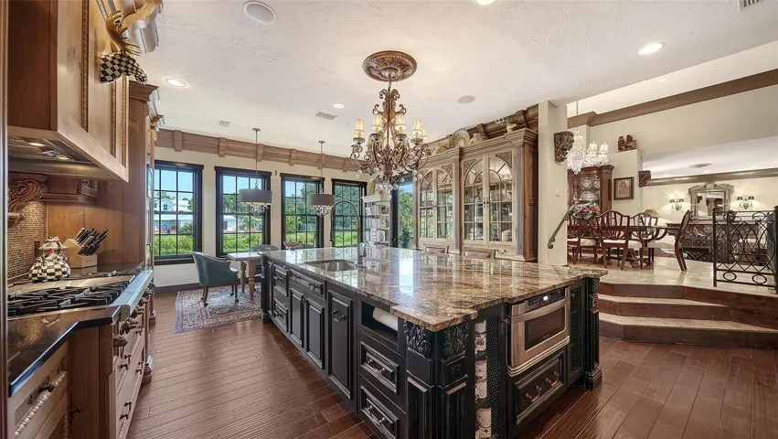 Expansive Kitchen with Oversized Island