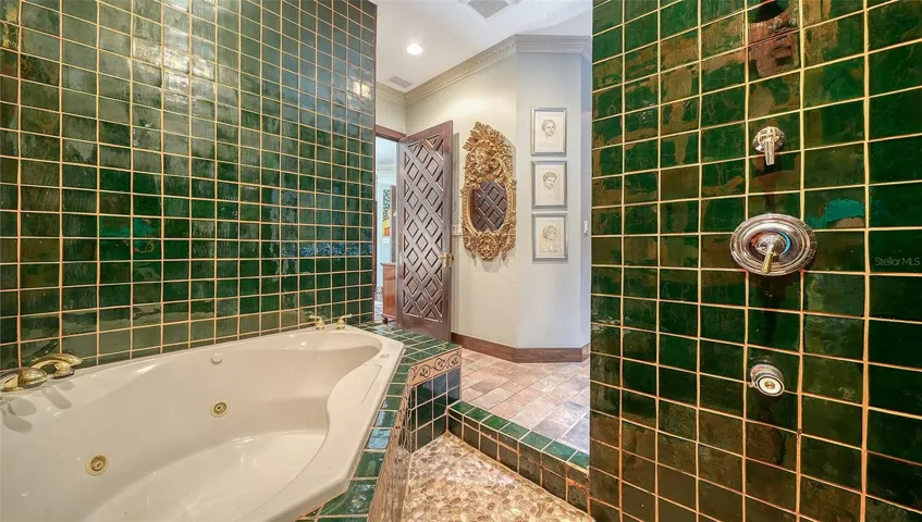 Tub with a separate shower