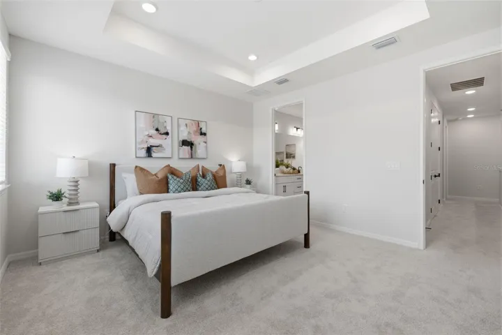 Primary bedroom - model home