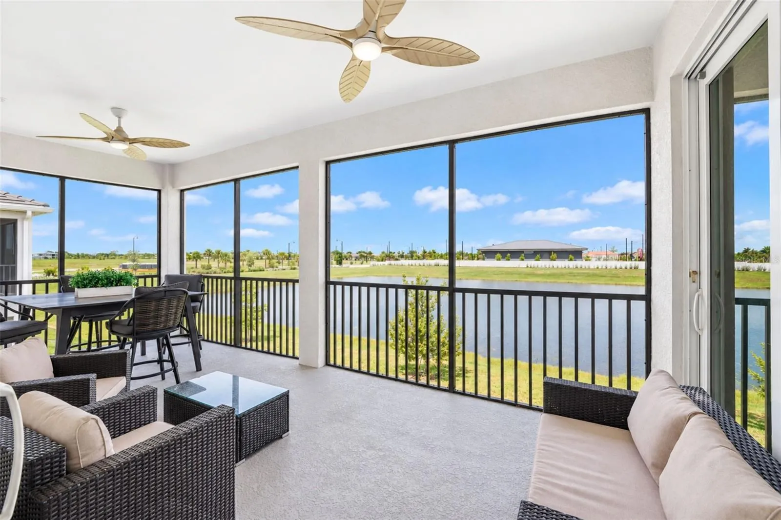 Oversized Covered Lanai with Full Sized Serene Water Views