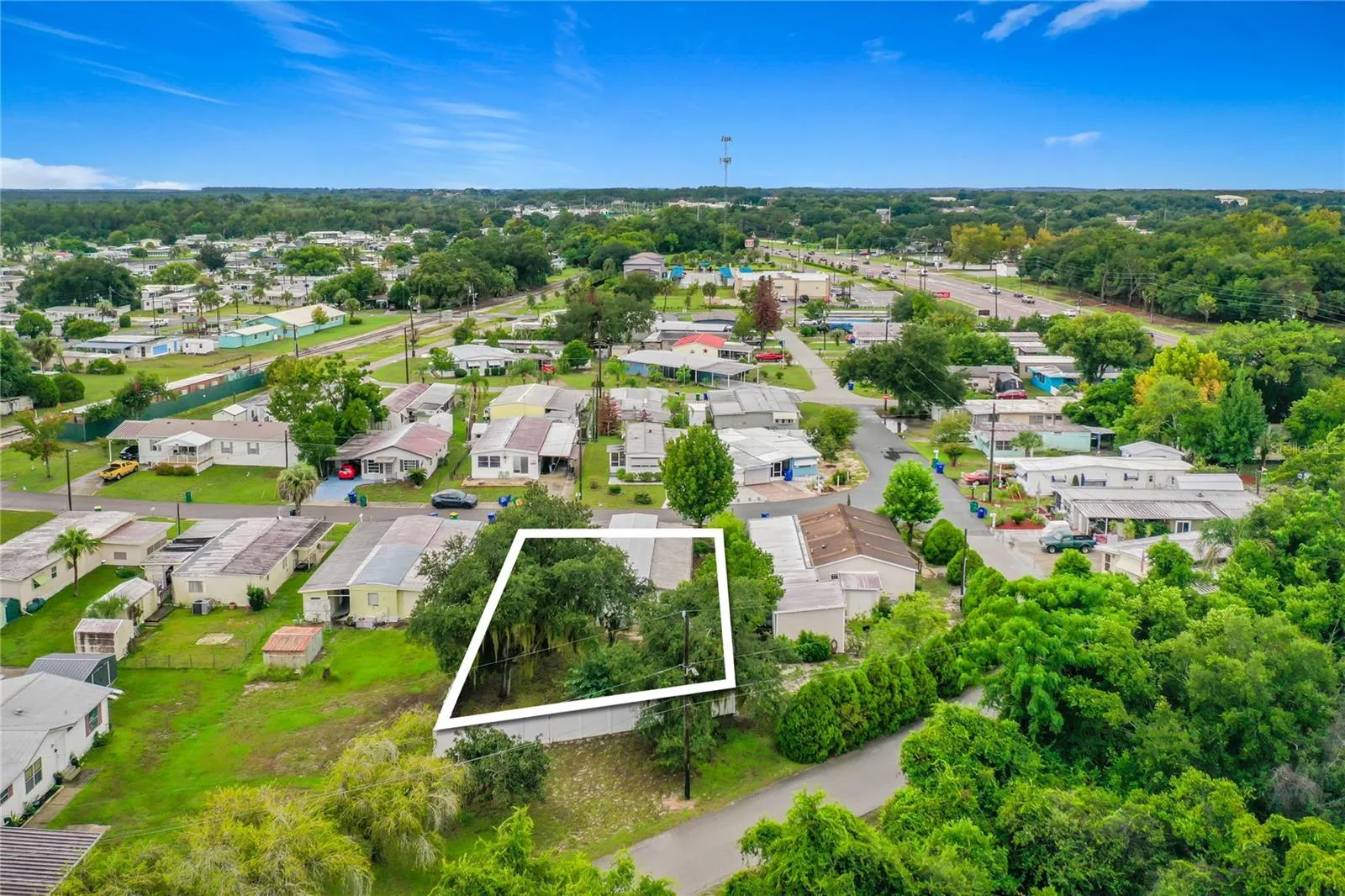 Aerial Outline of Property