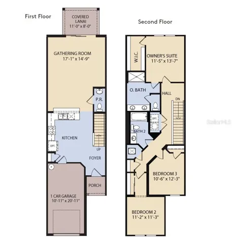 Floor Plan - Floor One and Two