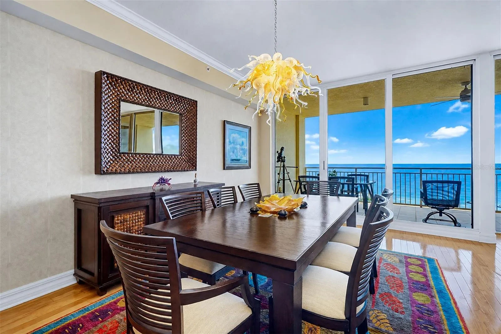... Dining Area Looking West Towards the Gulf..