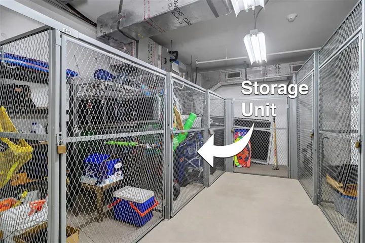 ... Climate Controlled Storage in the Garage about  4 x 5 x 8 foot tall. Cage # 404..