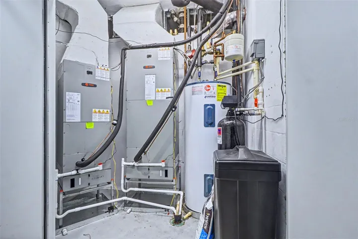 ...Taylor Woodrow - Upscale Product - Example.. Residence 404 has Mechanical Room in Hallway Right Outside  Unit Door.  This  Allows Noise Reduction from A/C Units..  PLus  AC and  Water Heater Techs Can Service Your Condo Without going inside the Condo.. Note: Water Softener &amp; Hot Water Circulating  Device . When in Use - You have Hot Water Instantly in Every Location Without Waiitng.