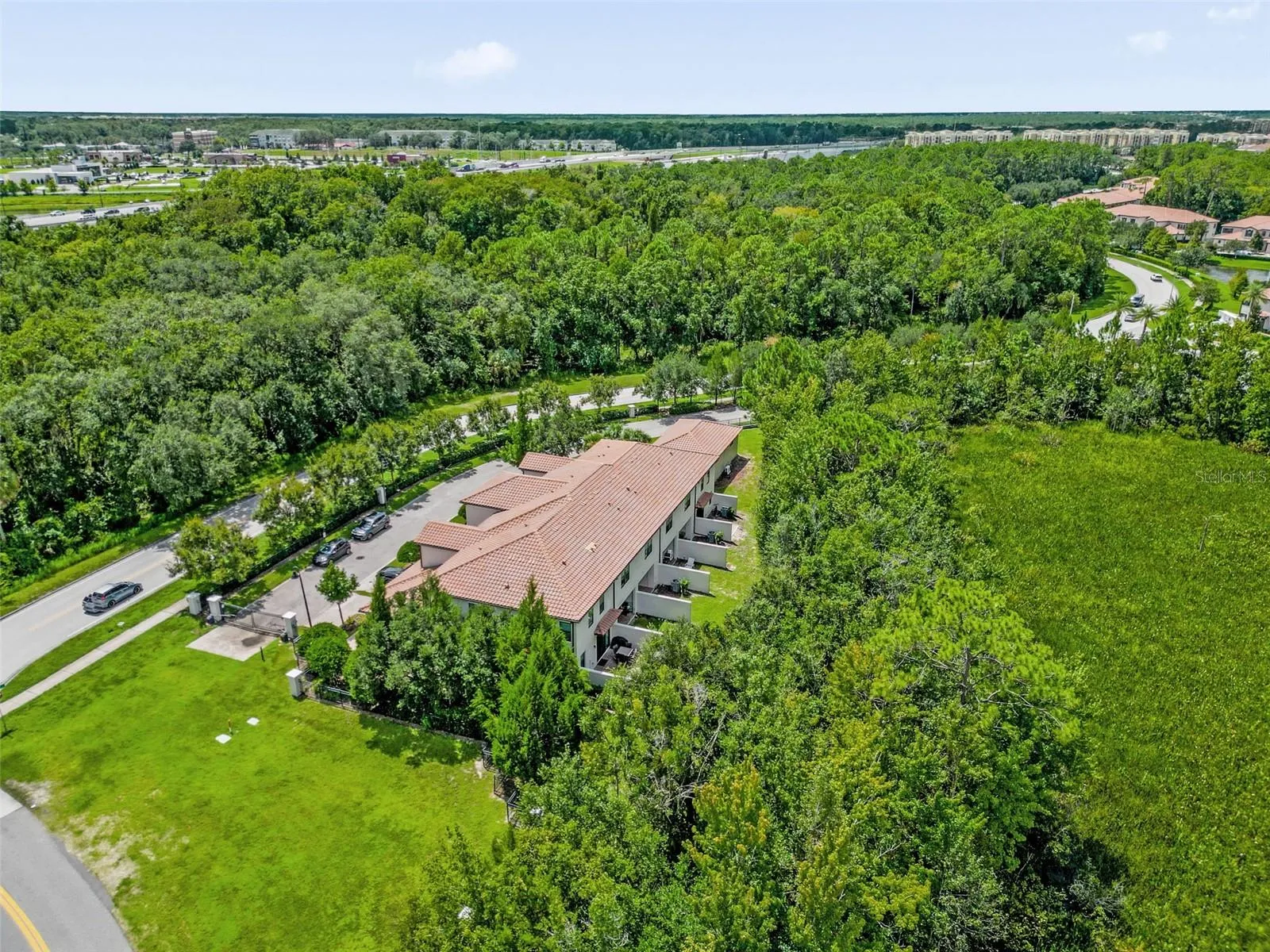 Aerial view of the community