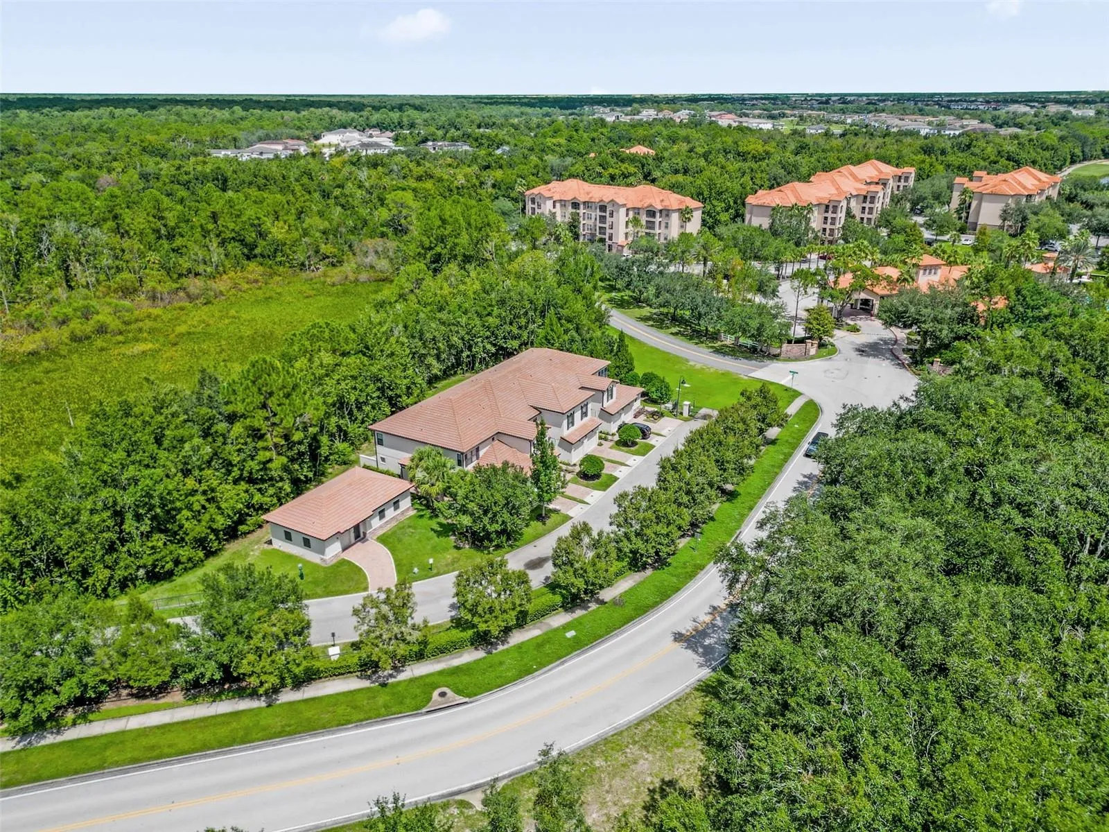 Aerial view of the community