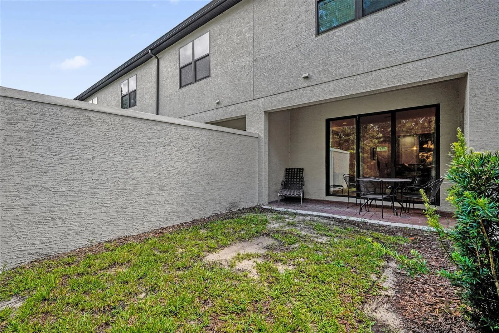 Spacious backyard