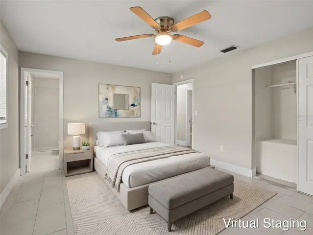 Virtually staged
