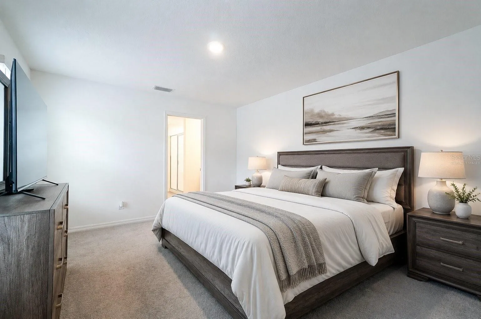Virtually staged decor