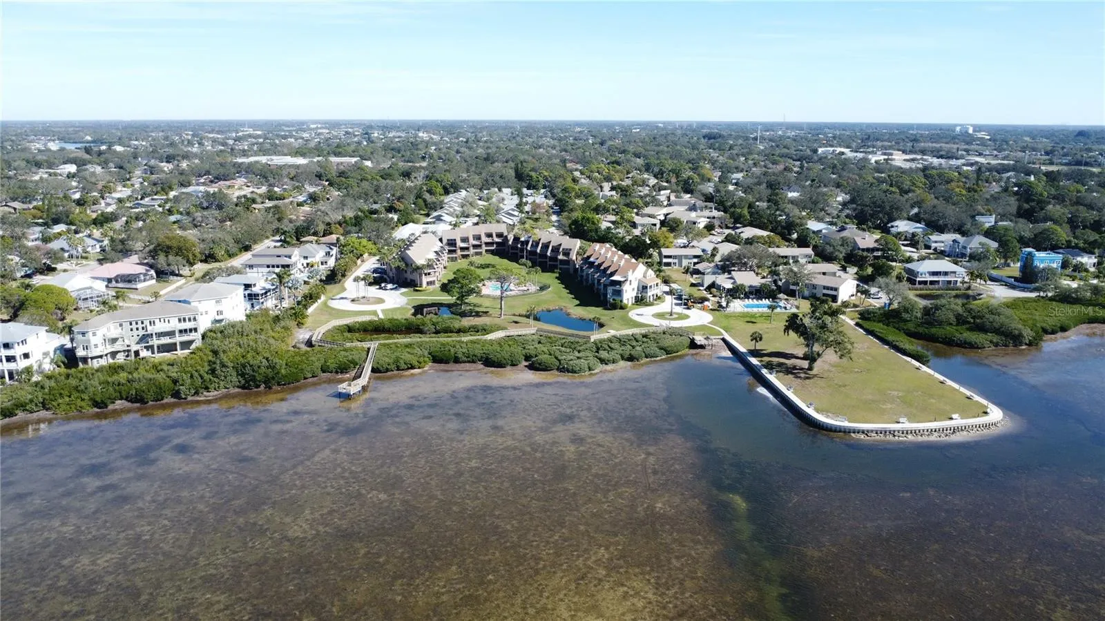 View to the east and overlooking the Gulf.