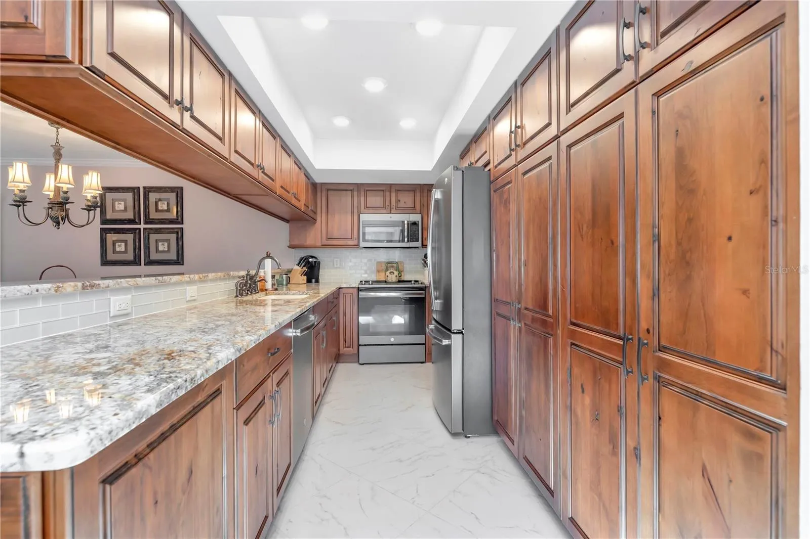 Slow-close wood cabinets