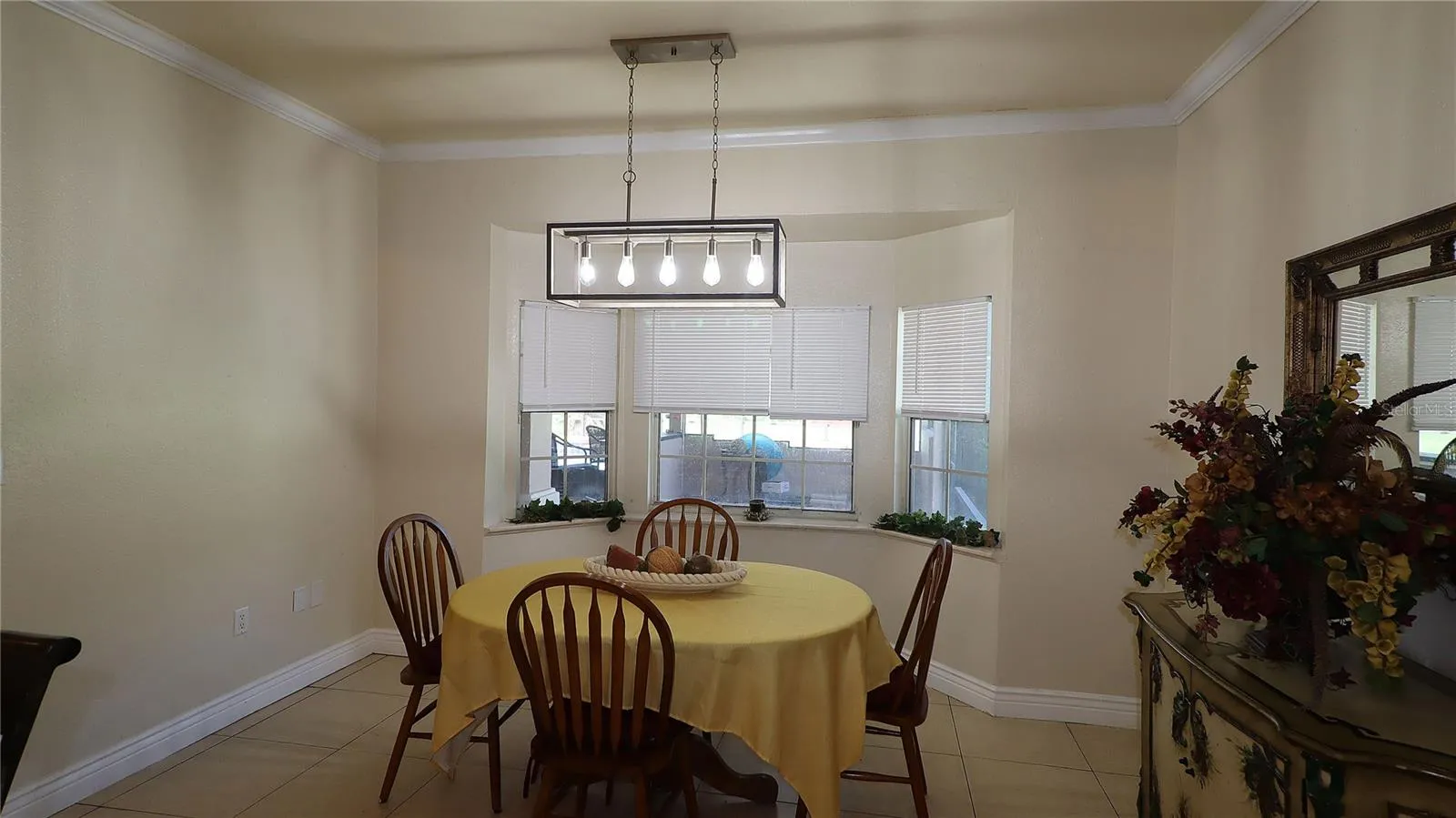 with bay windows...