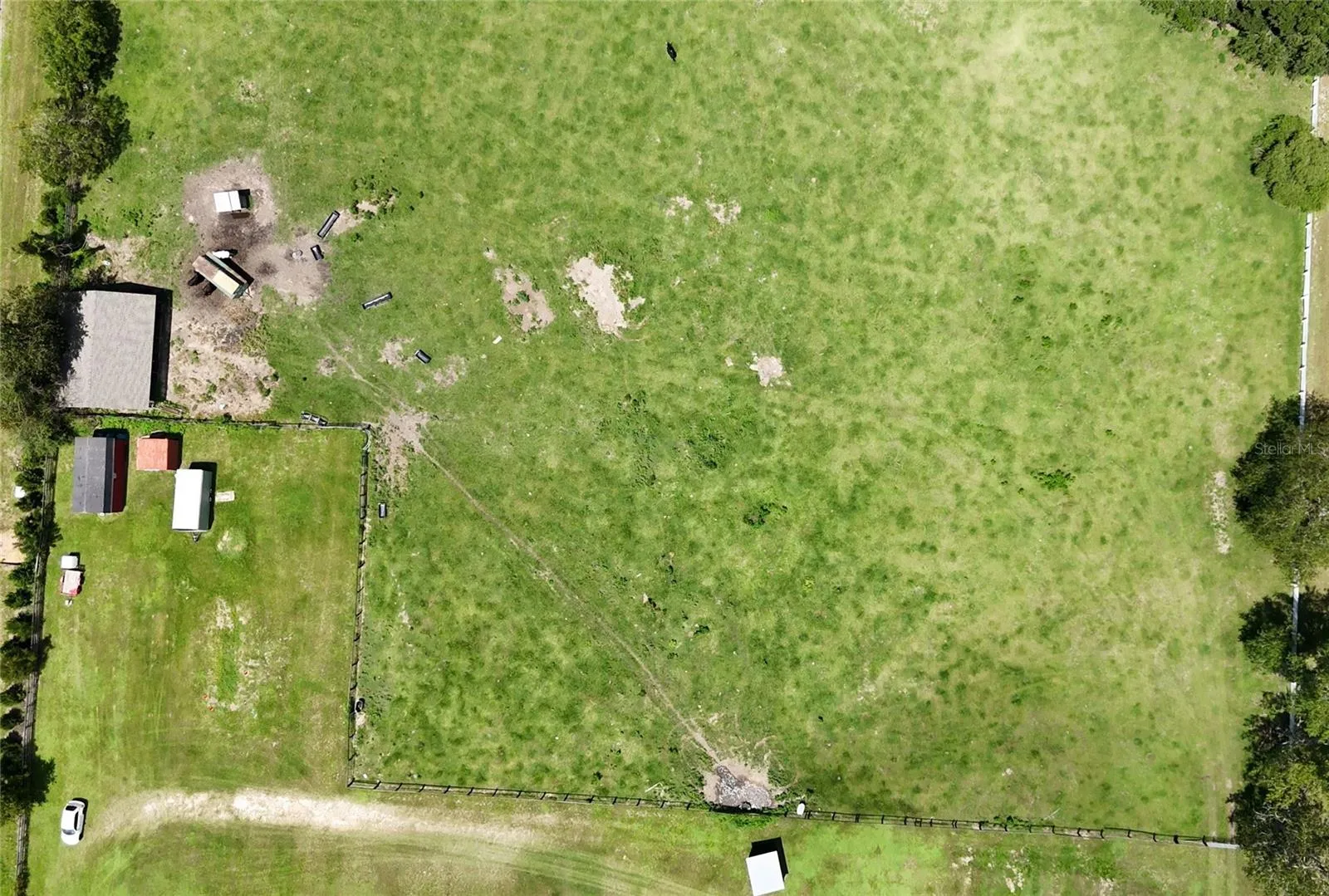 open pasture &amp; all perimeter fenced...