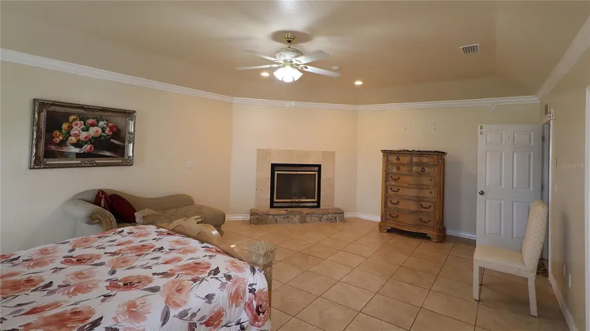 with iits own fireplace...
