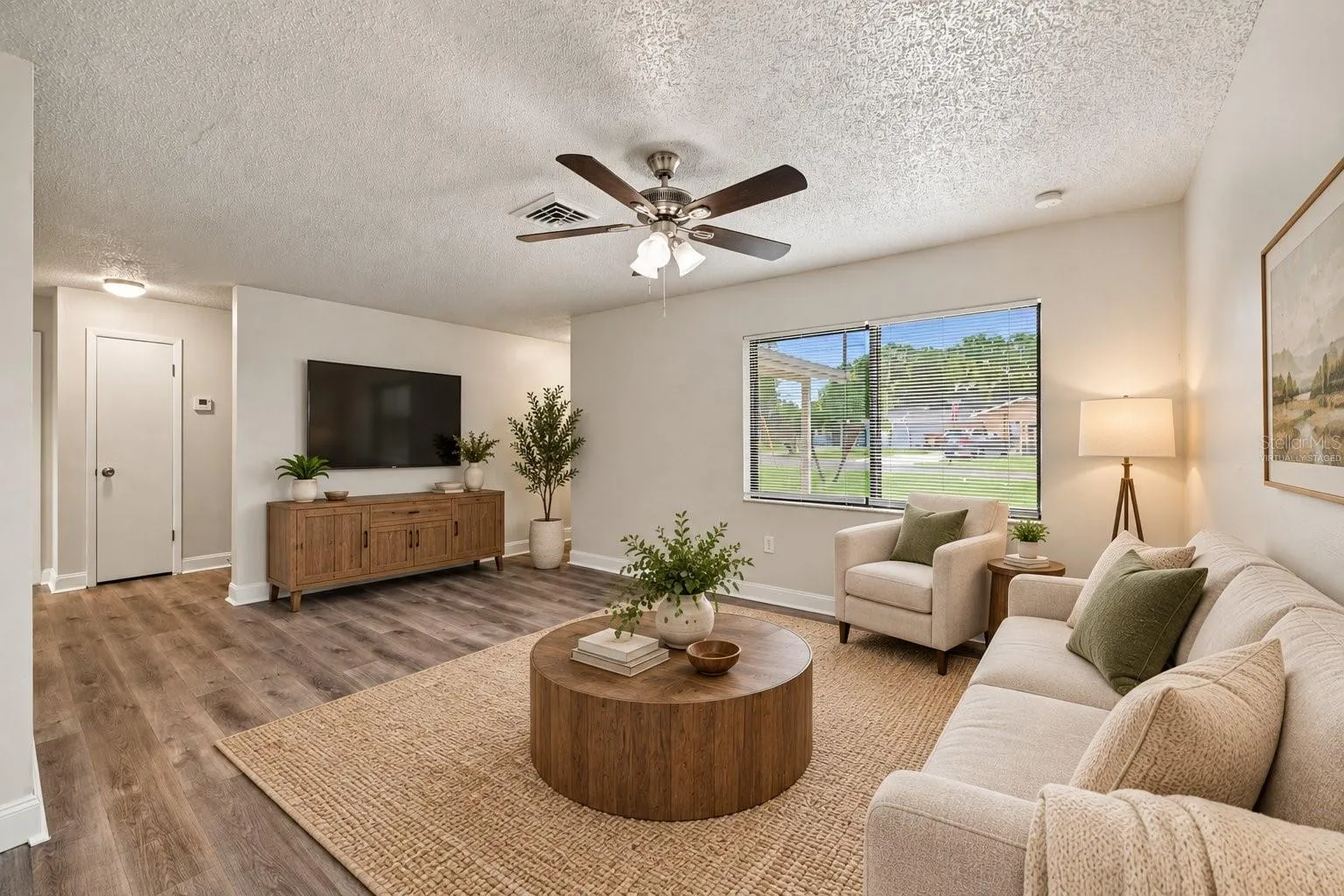 Virtually Staged Living Room