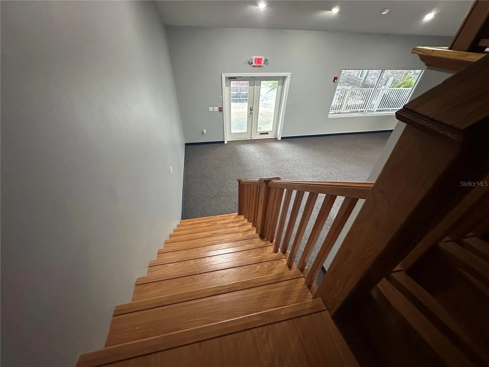 Stairs to front entry