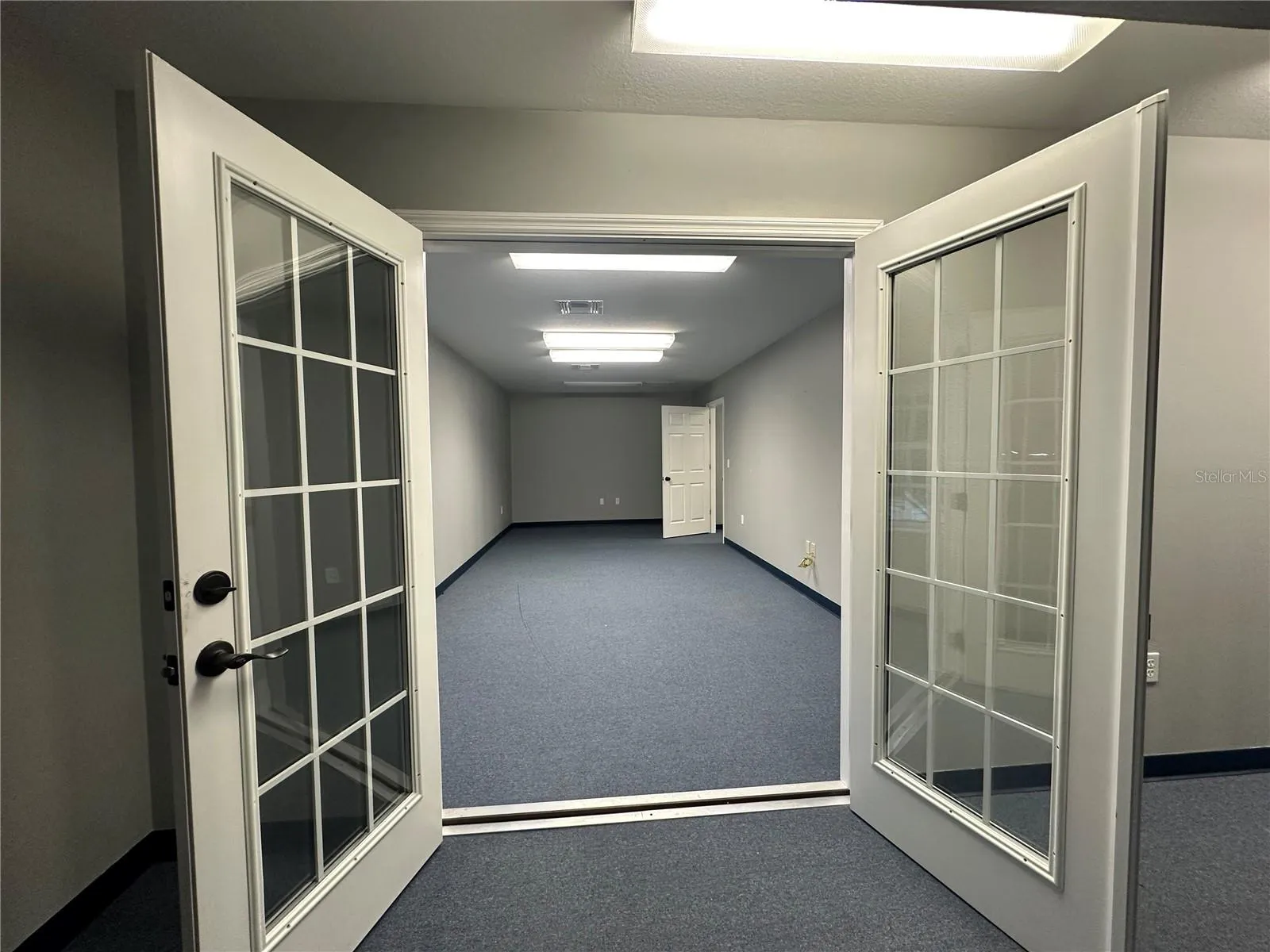Upstairs Main Office w/French Doors